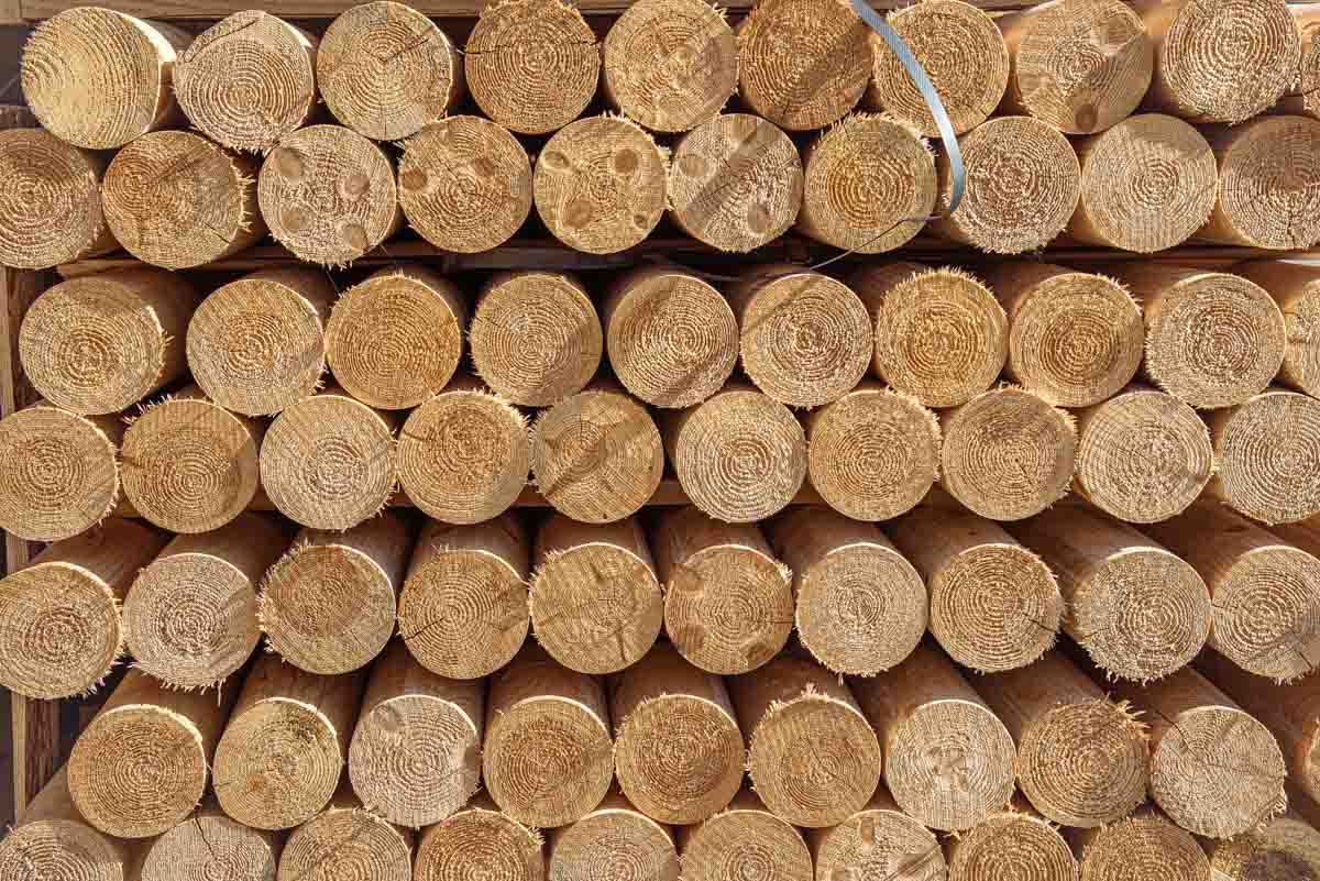 деревянные столбы 6 мм
